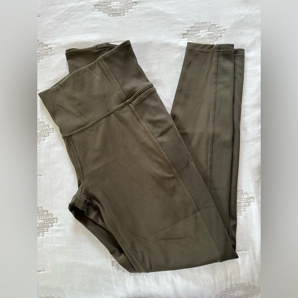 Lululemon Olive Green Leggings, 8